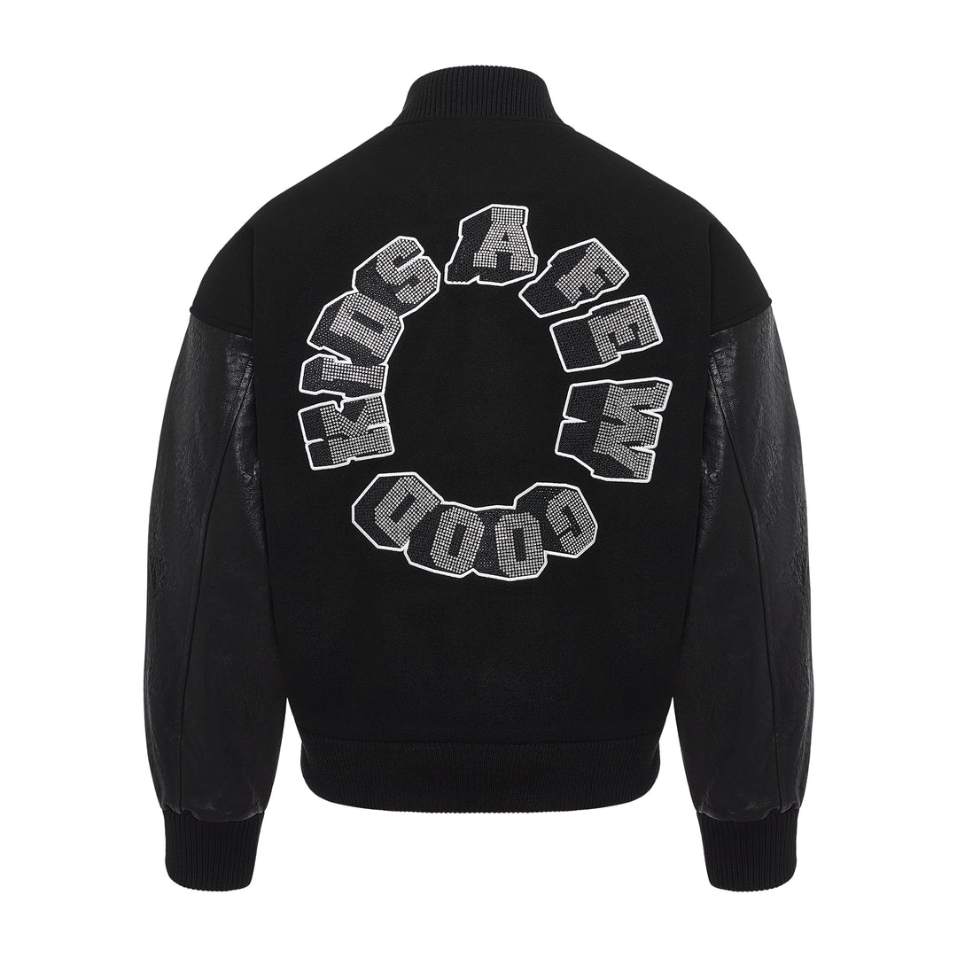 A Few Good Kids 3D Rhinestone Logo Varsity Jacket