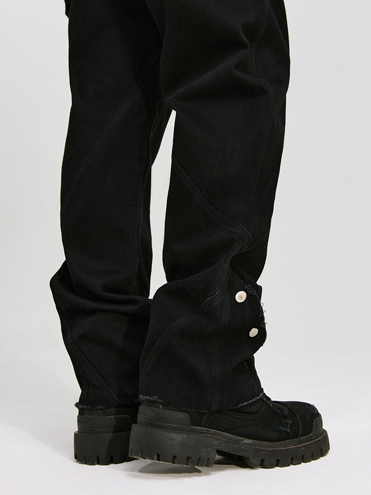 ANTIDOTE Structural Pocket Micro Flared Denim Jeans