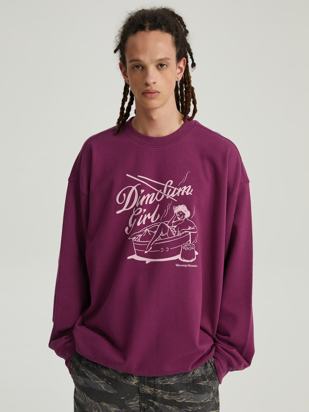 Wassup House Dim Sum Girl Printed Sweatshirt