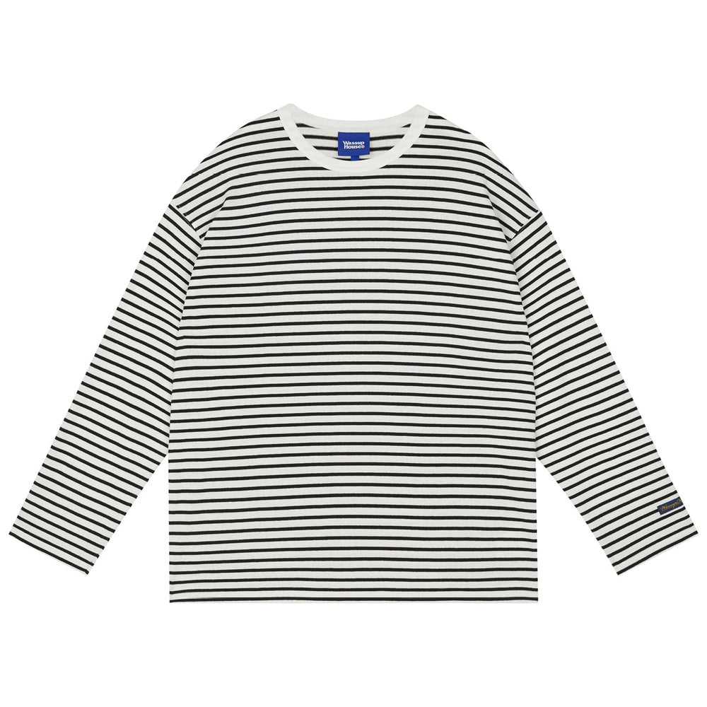 Wassup House Striped Long Sleeved Tee