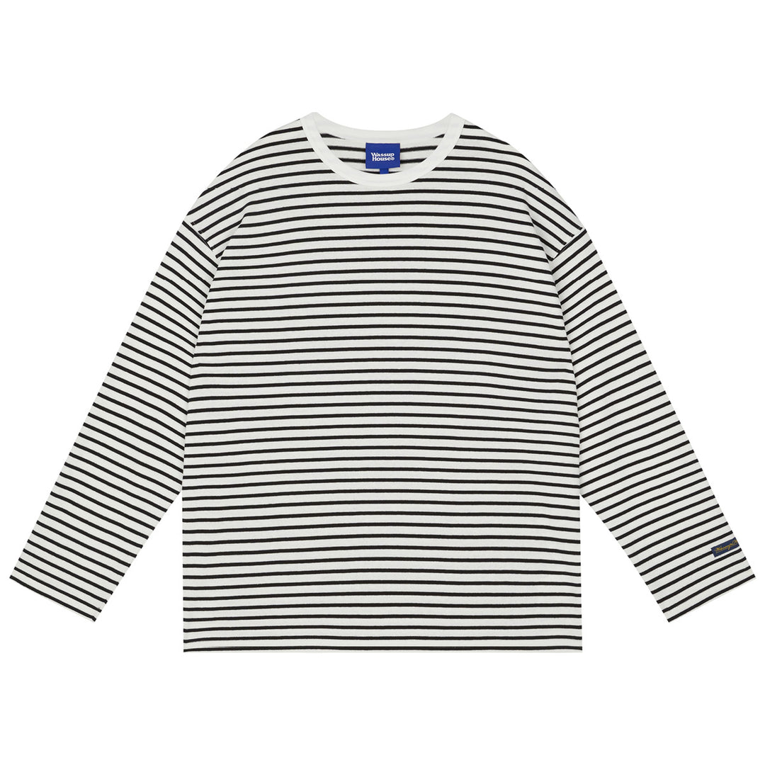 Wassup House Striped Long Sleeved Tee