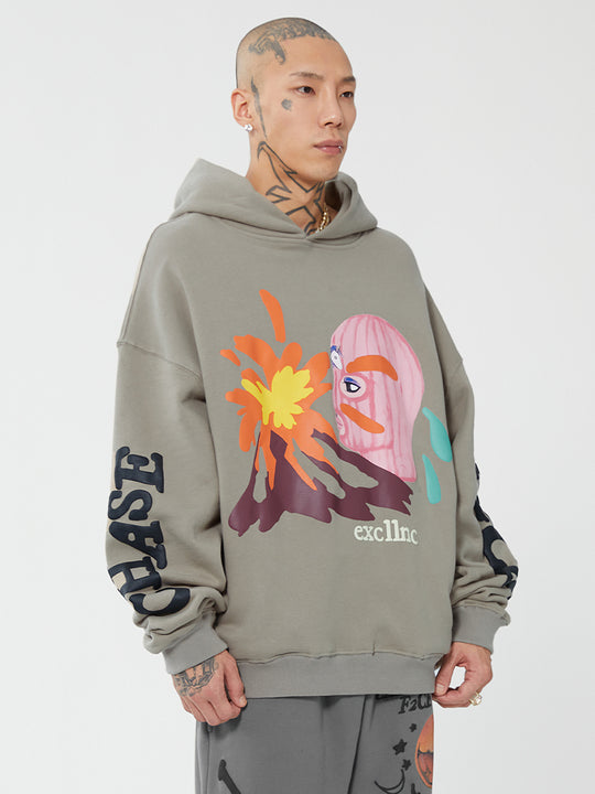 F2CE Foam Printing Pullover Hoodie | Face 3 Face