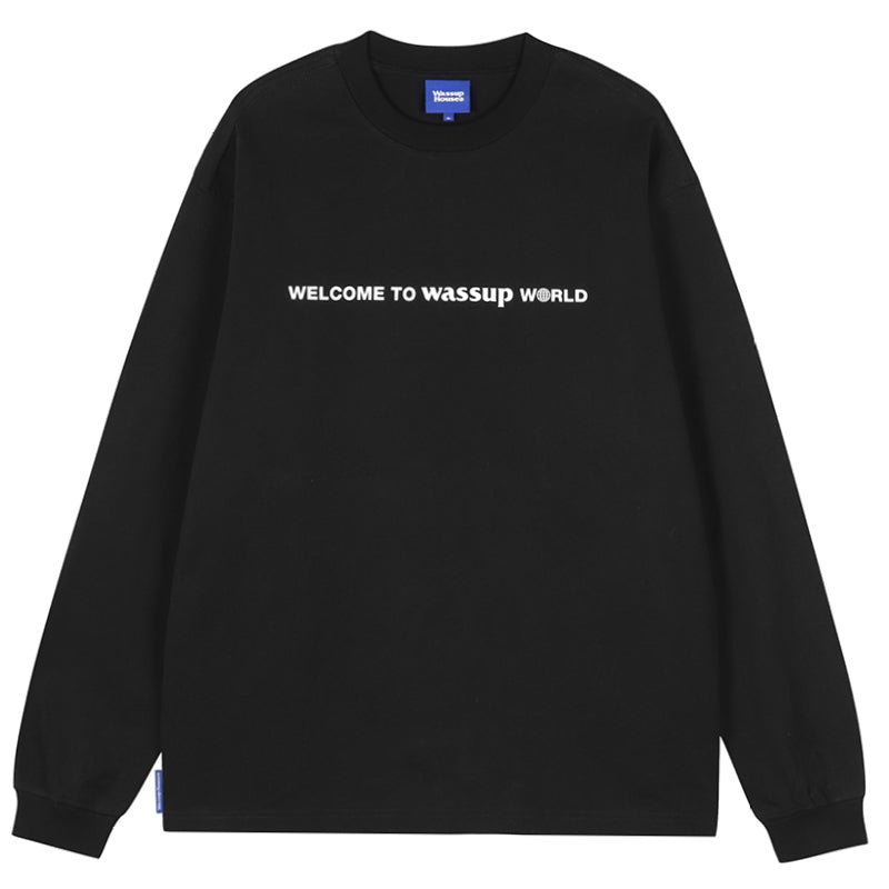 Wassup House Welcome Logo Long Sleeved Tee