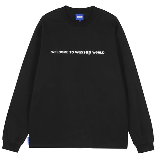 Wassup House Welcome Logo Long Sleeved Tee