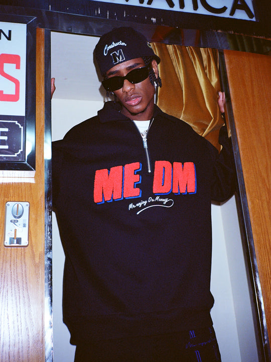 MEDM Half Zipper Logo POLO Sweatshirts | Face 3 Face