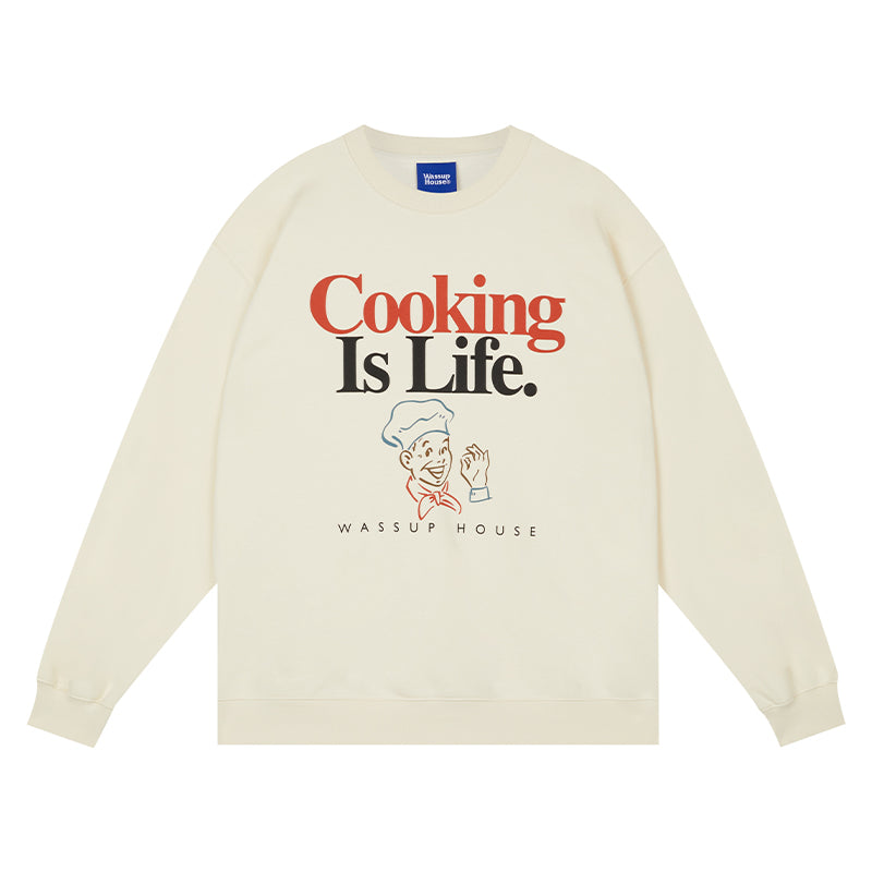 Wassup House LIFE Printed Sweatshirt