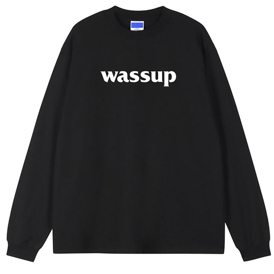 Wassup House Basic Logo printed Long Sleeved Tee