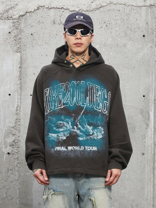 F2CE Graffiti Printing Hoodie