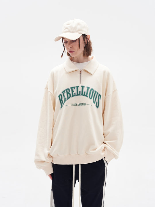 Harsh and Cruel Half Zipper POLO Sweatshirts | Face 3 Face