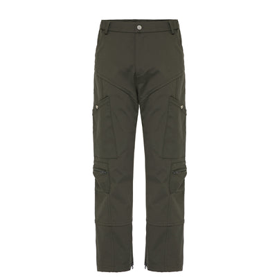 F2CE Functional Pockets Workwear Leg Zipper Pants