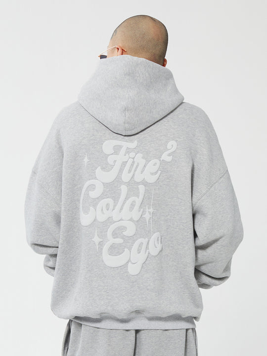 F2CE Foam Printing LOGO Pullover Hoodie | Face 3 Face