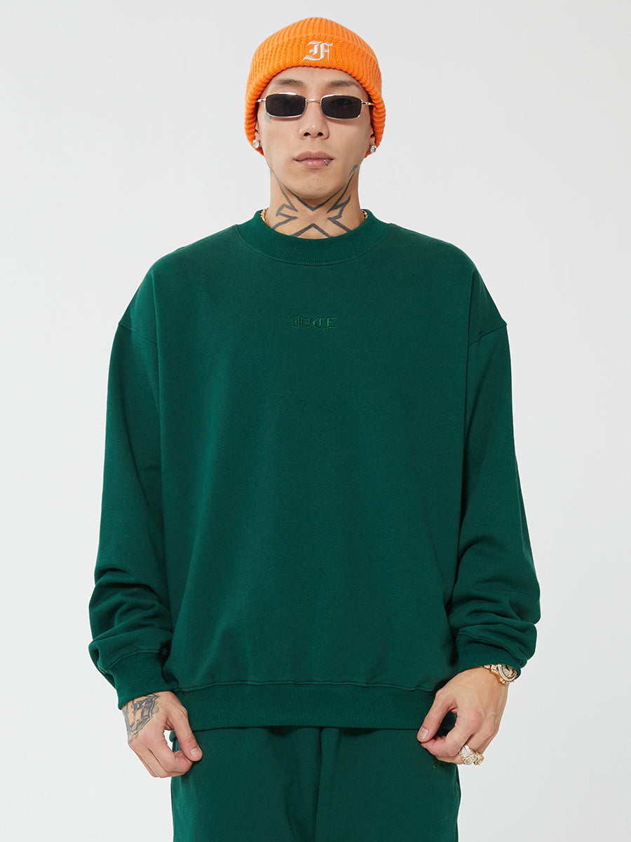 F2CE Embroidered LOGO Basic Pullover Sweatshirts | Face 3 Face