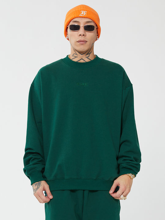 F2CE Embroidered LOGO Basic Pullover Sweatshirts | Face 3 Face