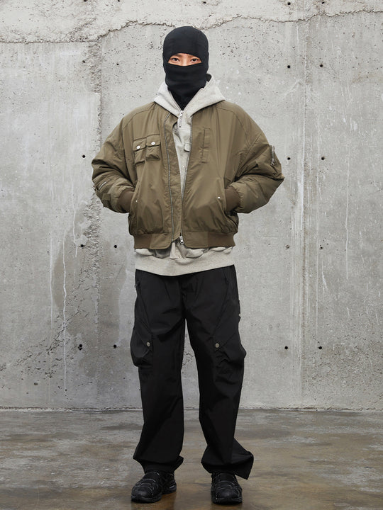 F2CE 3D Pockets Bomber Flight Jacket