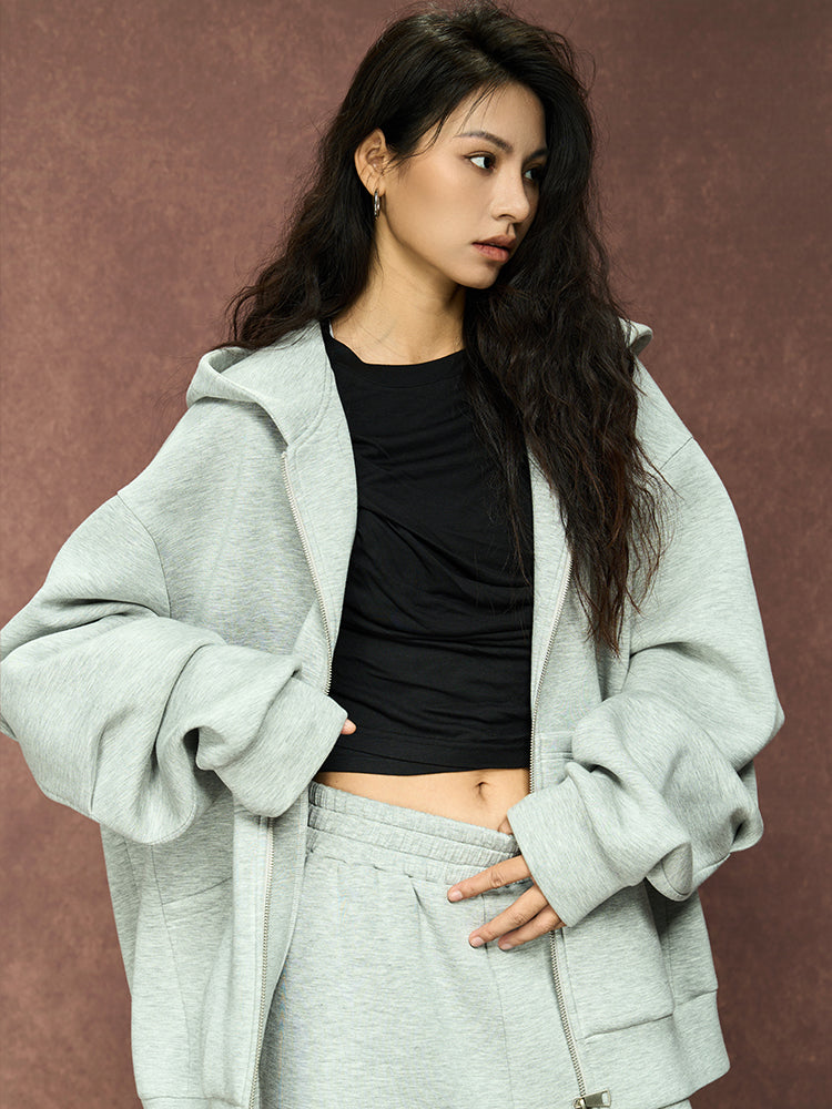 YADcrew Heavyweight 350G Zipper Hoodie