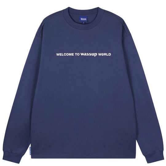 Wassup House Welcome Logo Long Sleeved Tee