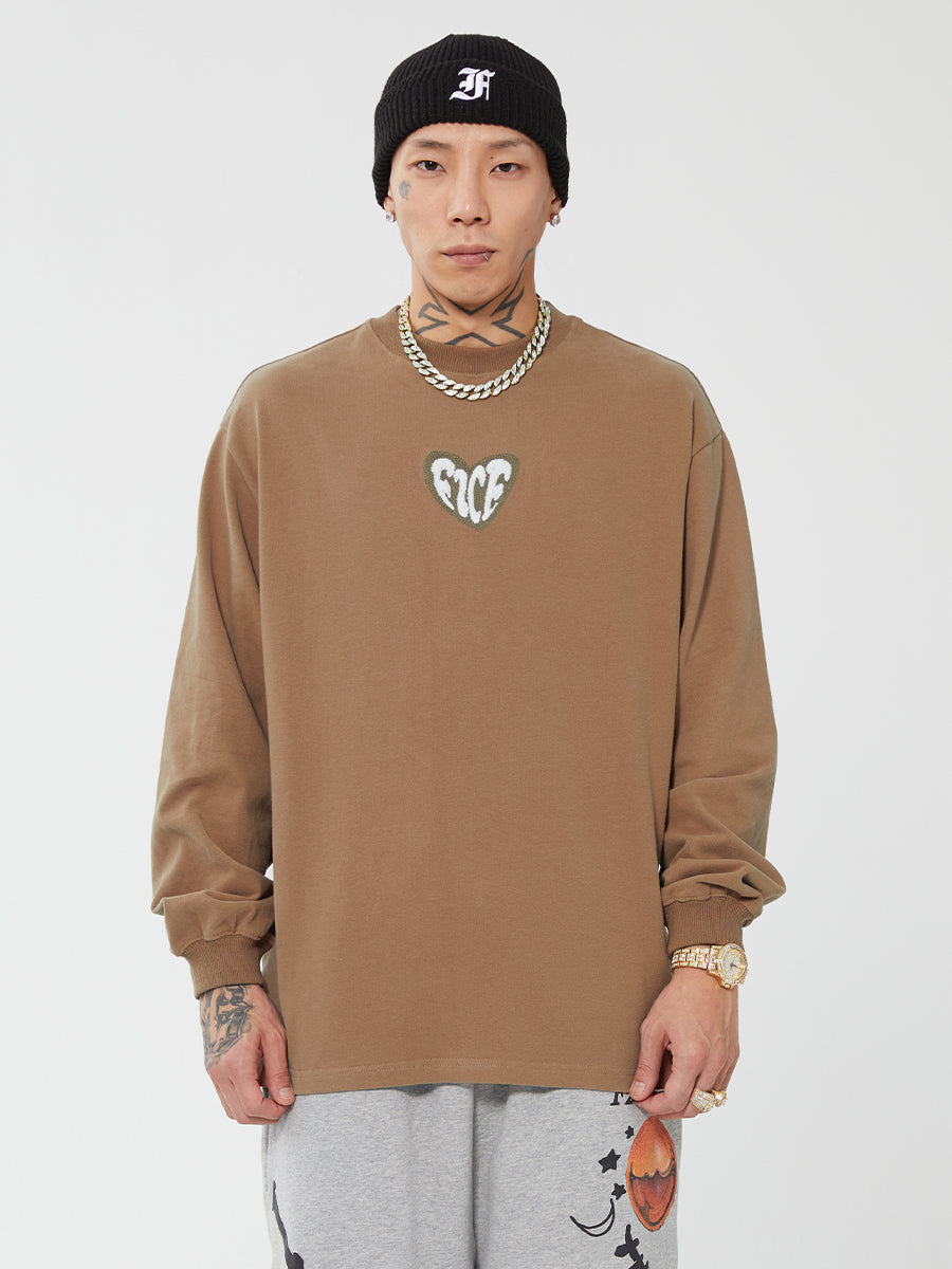 F2CE Love Heart LOGO Long Sleeved Tee | Face 3 Face