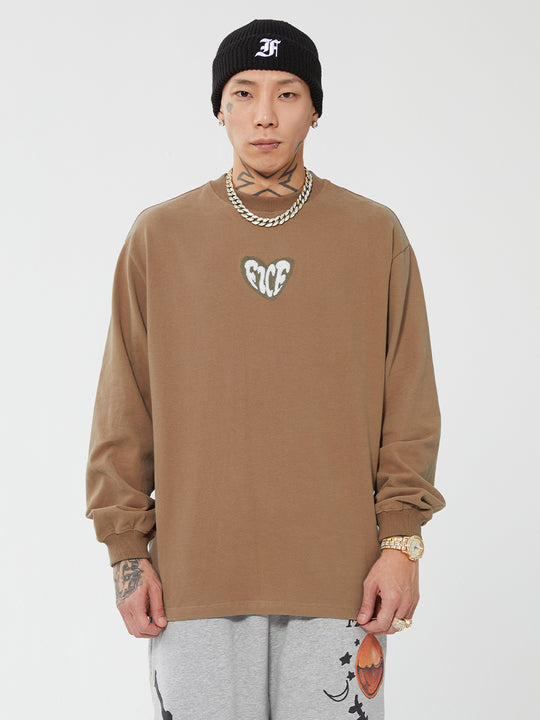 F2CE Love Heart LOGO Long Sleeved Tee | Face 3 Face