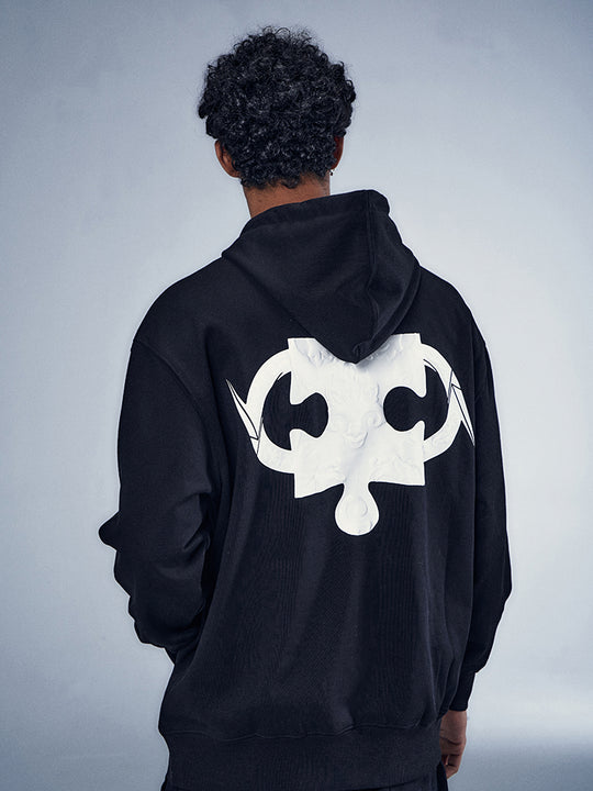YADcrew x BIPOLAR Embossed Foam Hoodie