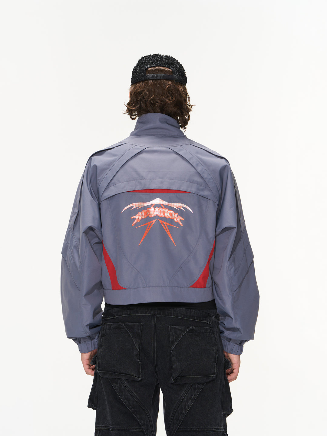 BLIND NO PLAN Color Blocking Short Jacket