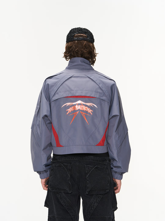 BLIND NO PLAN Color Blocking Short Jacket