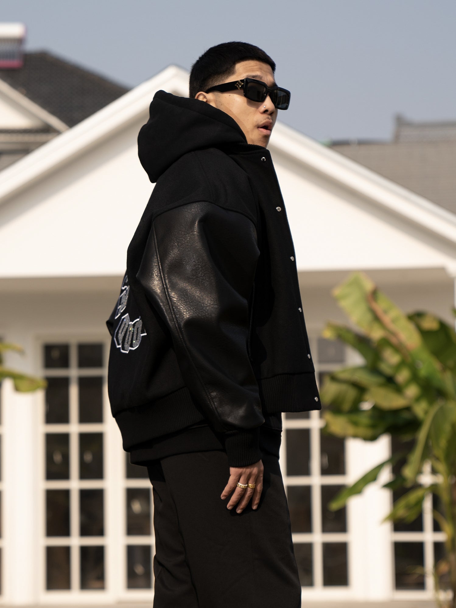 Shop Now A Few Good Kids 3D Rhinestone Logo Varsity Jacket