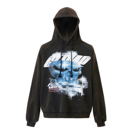 F2CE Skull Graffiti Printing Hoodie