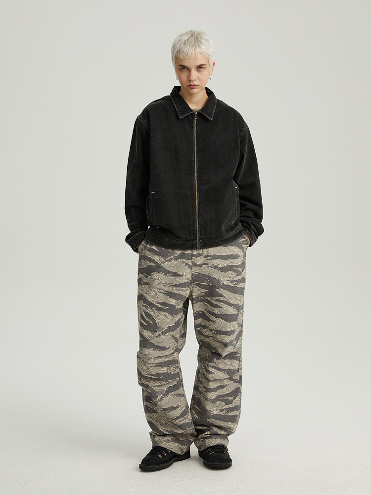 Wassup House Denim Basic Zipper Jacket