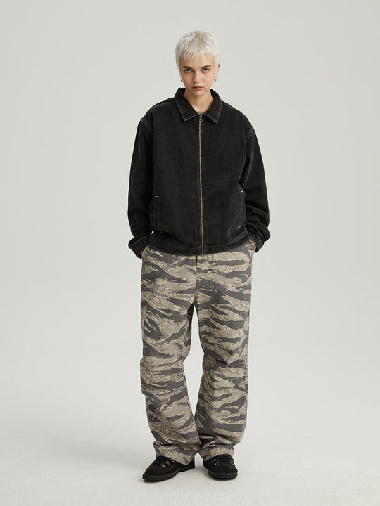 Wassup House Denim Basic Zipper Jacket