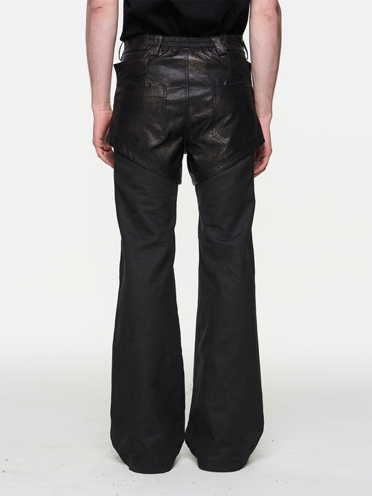 BLIND NO PLAN Double Layer Fake Two Piece Pants