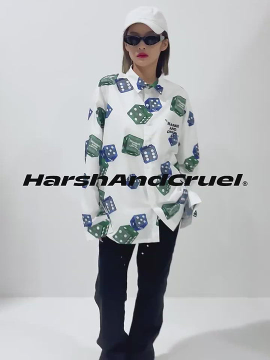 Harsh and Cruel 3D Dice Full Print L/S Shirt