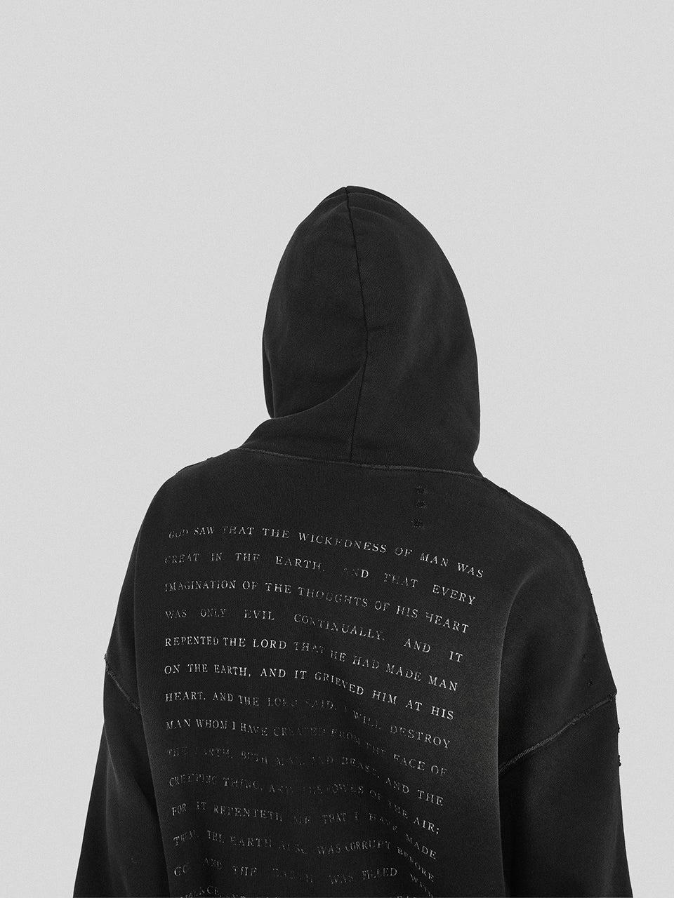 UNDERWATER The Deluge Printed Faded Hoodie