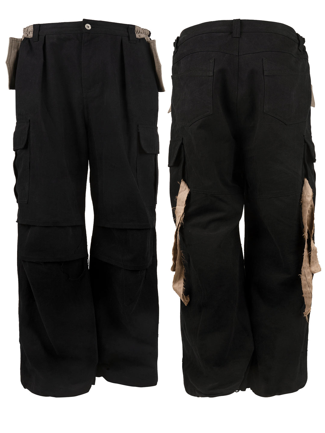 EVILKNIGHT(EK) Herringbone Pockets Work Cargo Pants