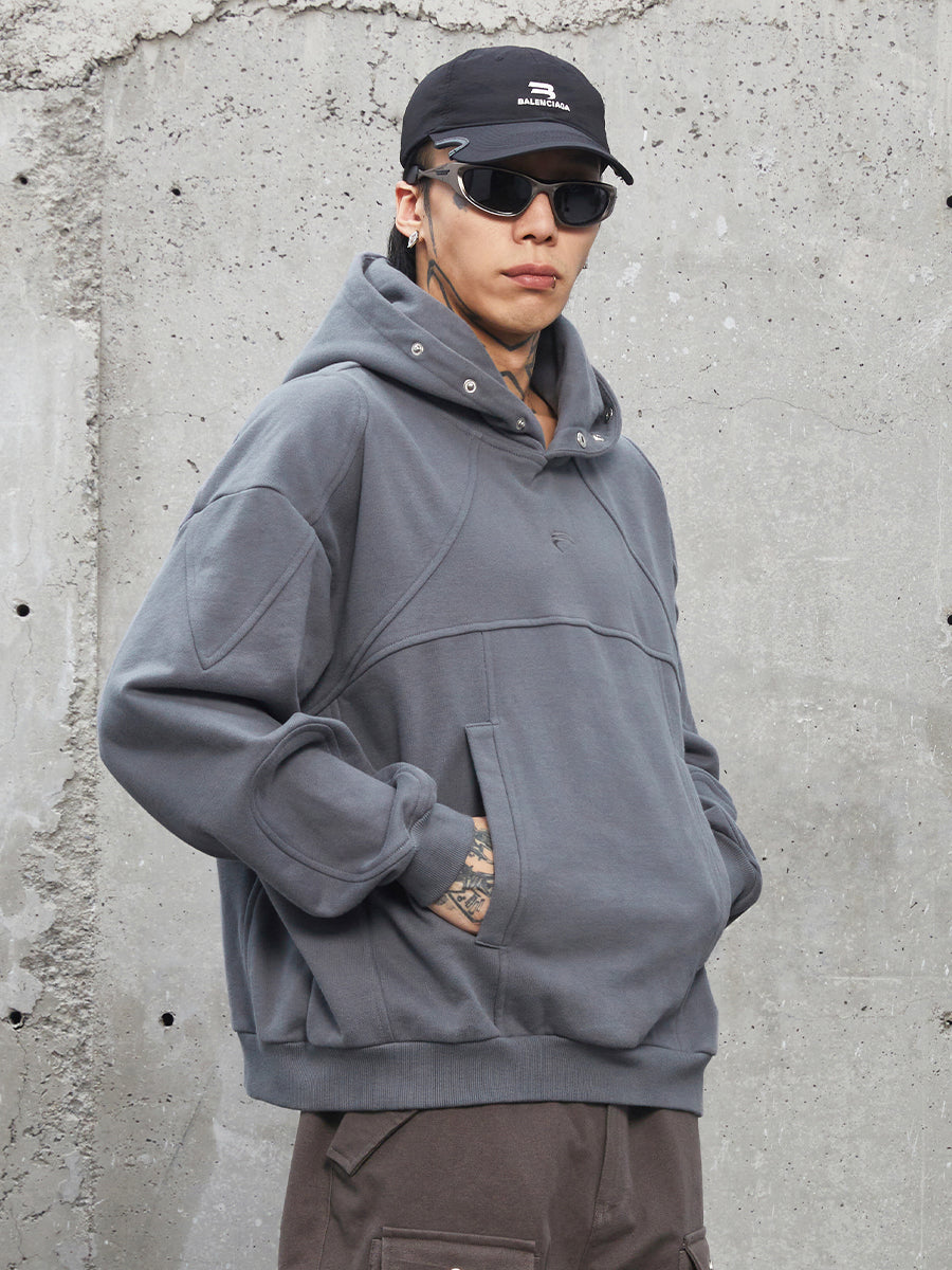 F2CE Logo Buttons Hoodie