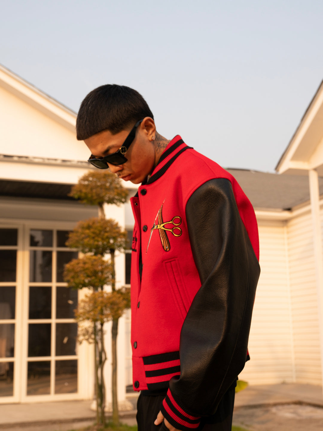 Racer varsity jacket | Barber Varsity Jacket| Face 3 Face