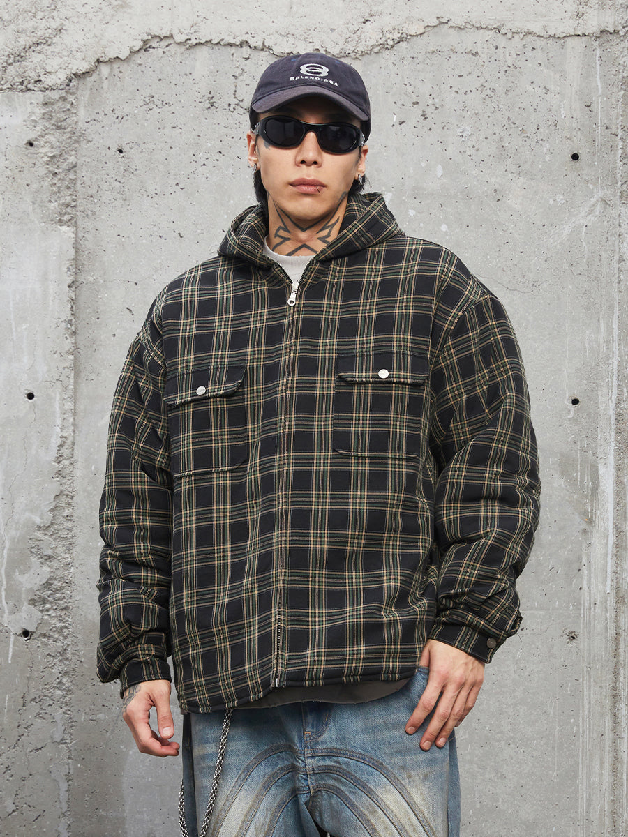 F2CE Plaid Hooded Jacket