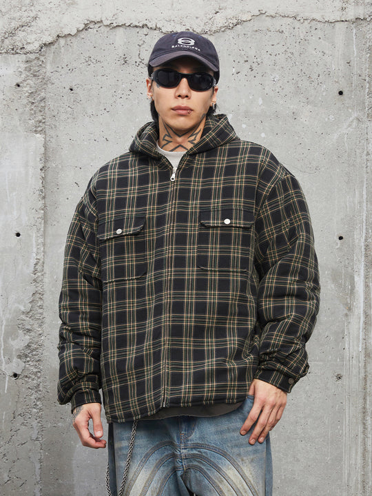 F2CE Plaid Hooded Jacket