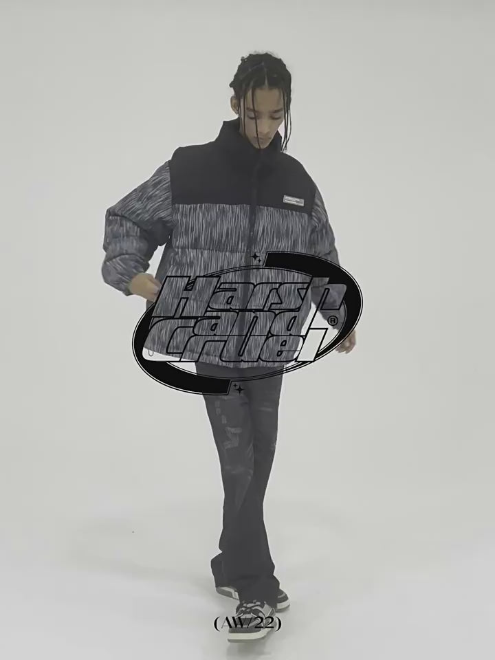 Harsh and Cruel Custom Denim Padded  jacket