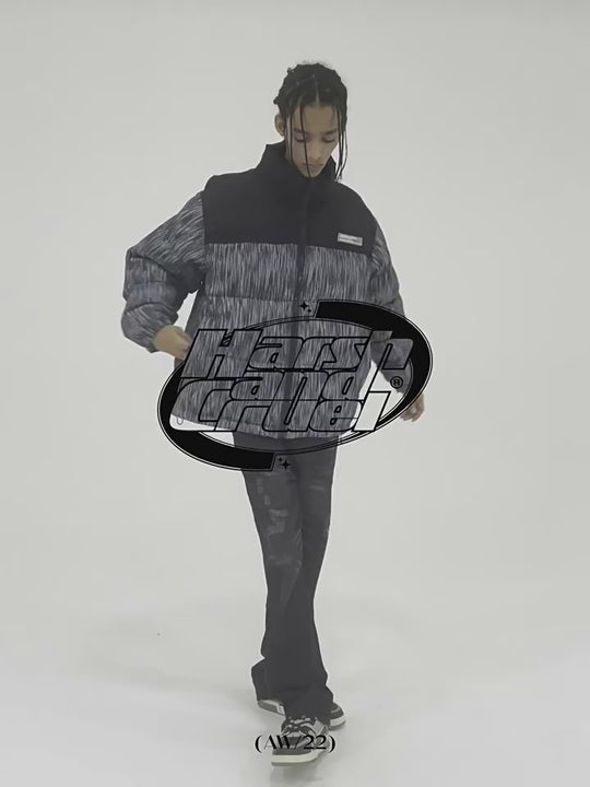 Harsh and Cruel Custom Denim Padded  jacket