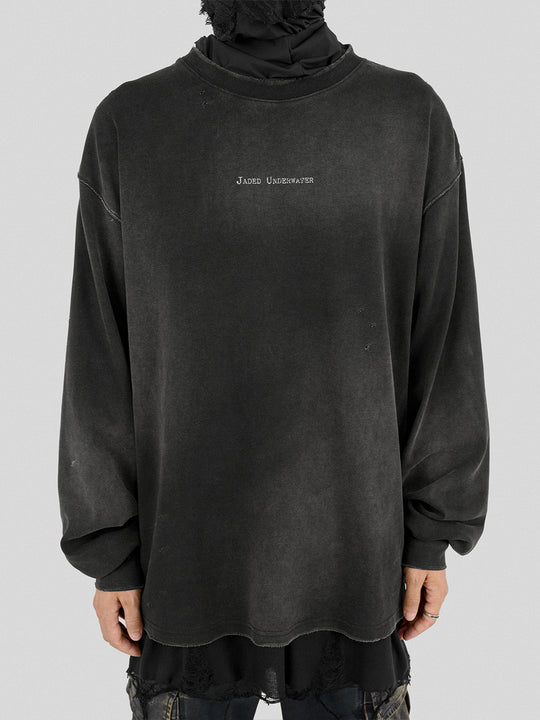 UNDERWATER Light Shadow Printed Long Sleeve Tee