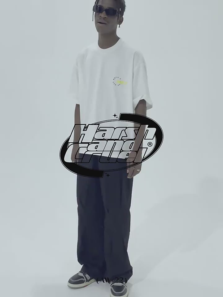 Harsh and Cruel 3D Stitching Flared Pants