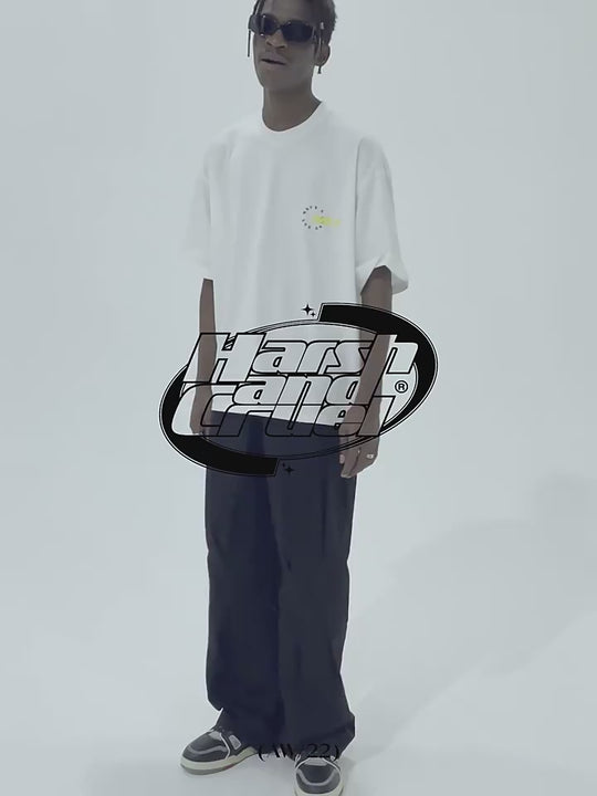 Harsh and Cruel 3D Stitching Flared Pants