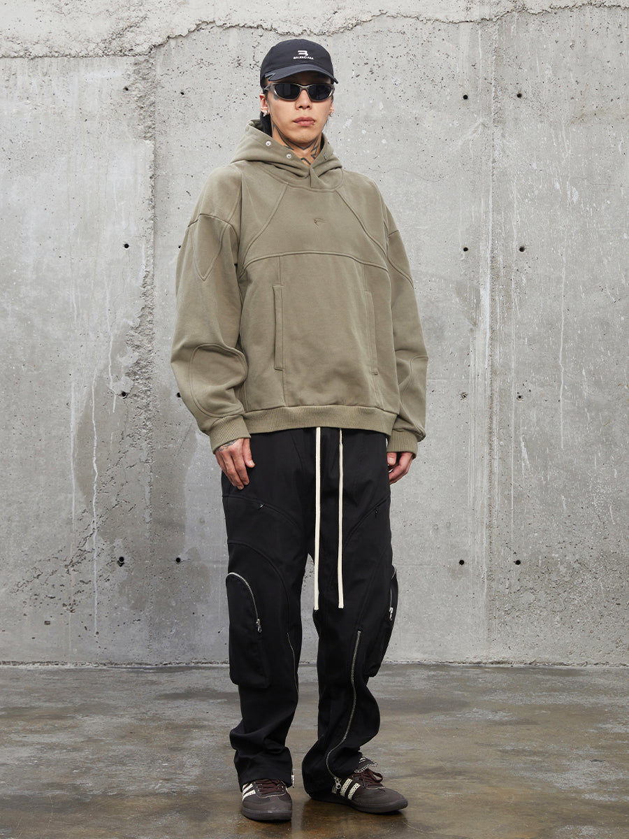 F2CE Logo Buttons Hoodie