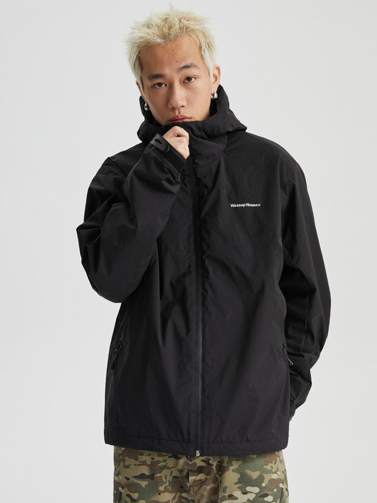 Wassup House Split Waterproof Hooded Jacket