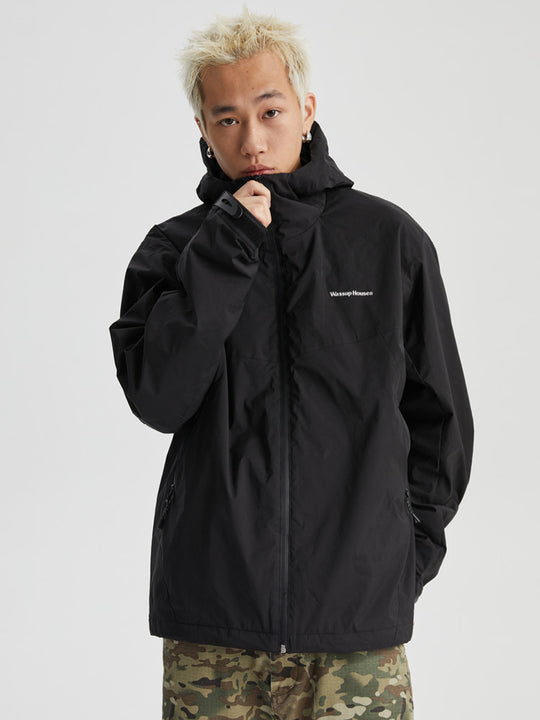 Wassup House Split Waterproof Hooded Jacket
