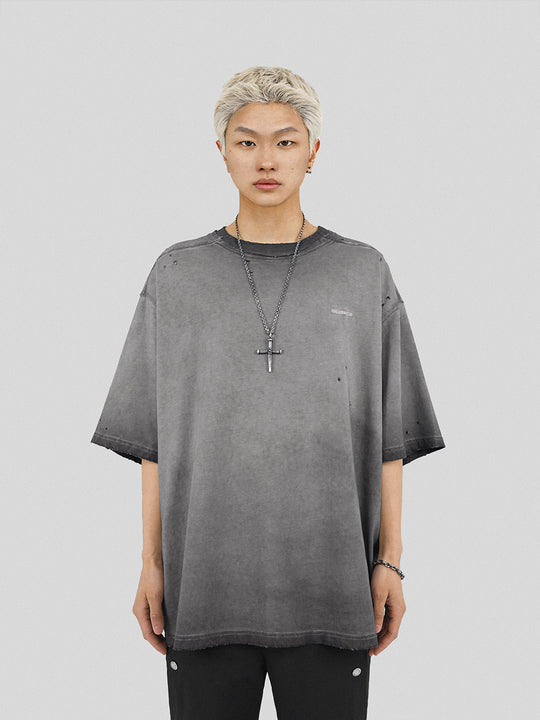 UNDERWATER Destruction Deconstruction Patchwork Tee