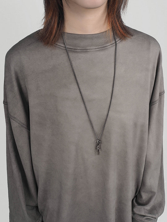 UNDERWATER Crucifix Cross Printed Long Sleeve Tee