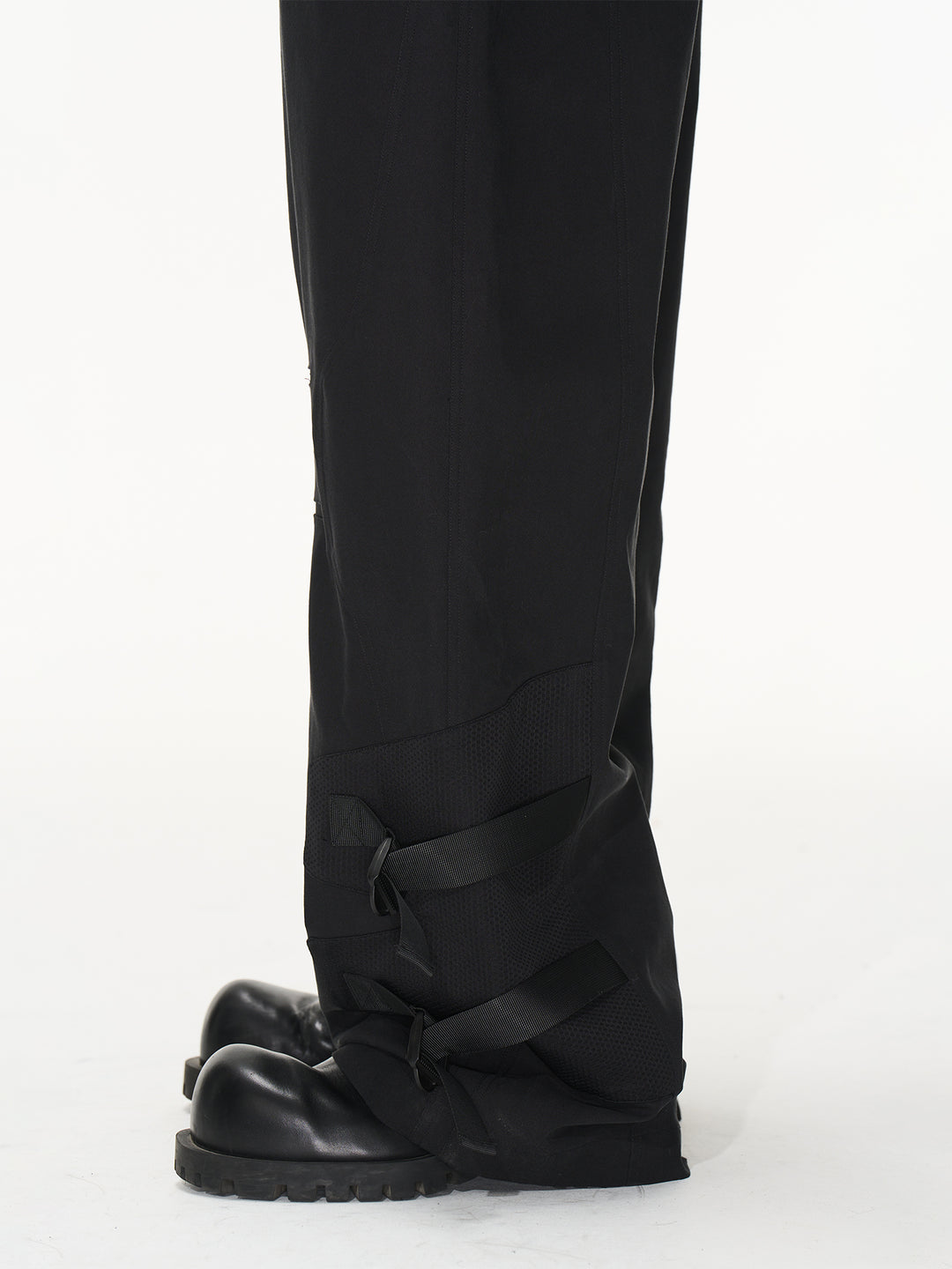 BLIND NO PLAN Patchwork Functional Button Pants