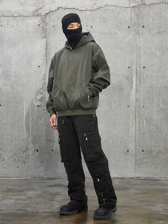 F2CE Nylon Zipper Functional Hoodie