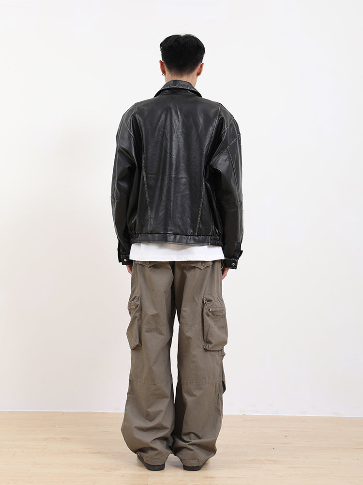 F3F Select Old Washed Leather Jacket – Face 3 Face